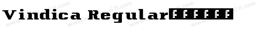 Vindica Regular字体转换